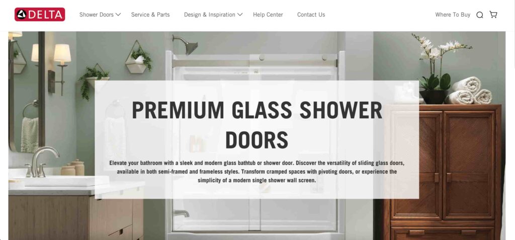 Delta Shower Doors Banner