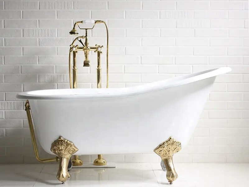 cast iron free standing bathtub