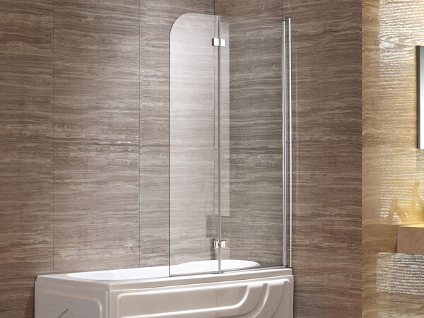 curved panel bathtub door