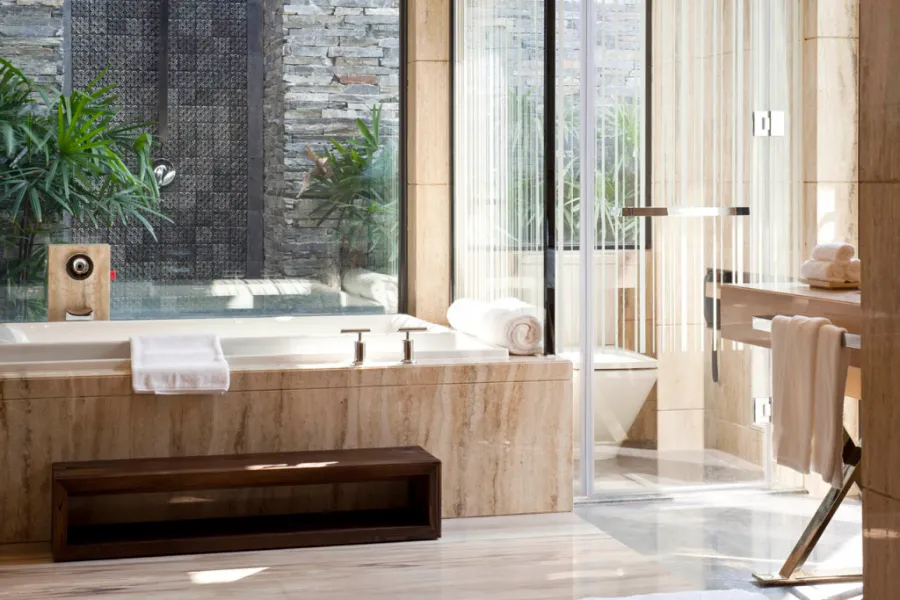 Sheraton Guangzhou Huadu Resort Hotel shower door 1