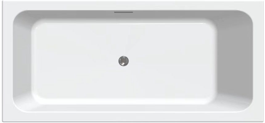 drop in acrylic bathtub white rectangular built in CC550