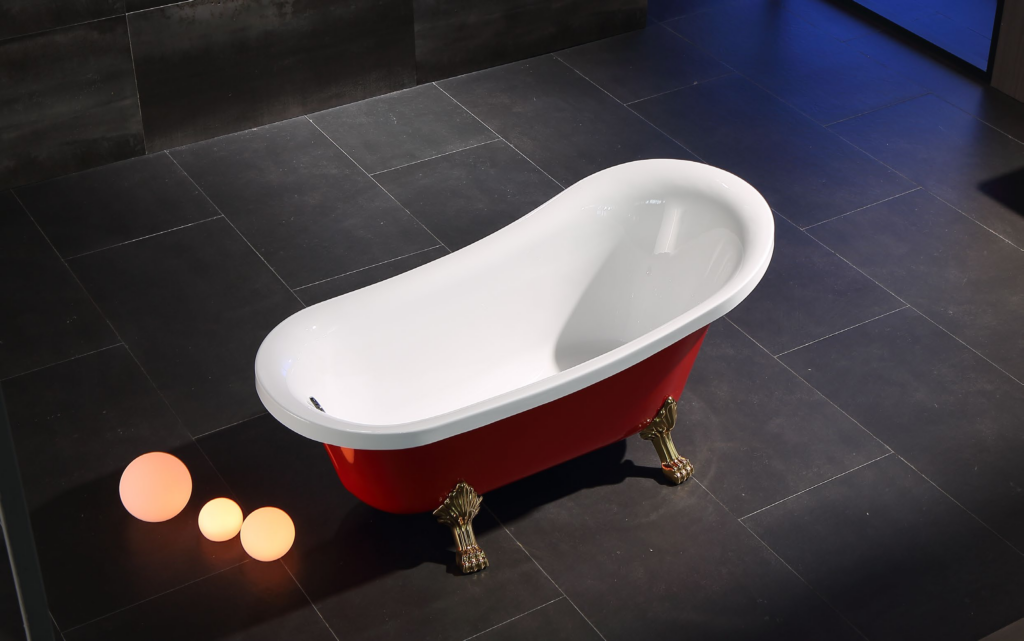 EE670 Clawfoot Freestanding Acrylic Bathtub