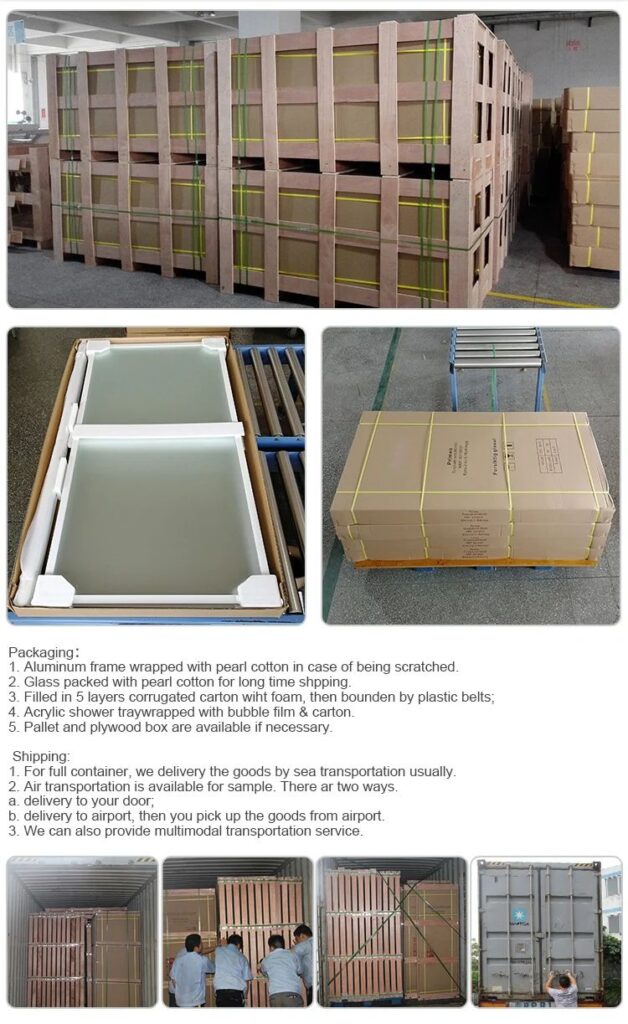 JP0219 frameless sliding shower door