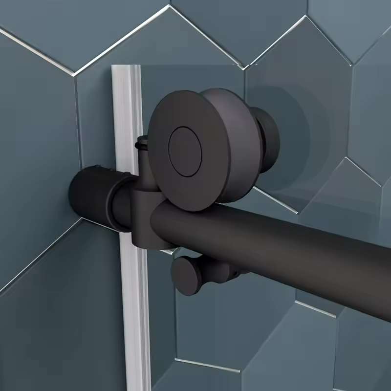 Porte de douche coulissante sans cadre en acier inoxydable JP0224