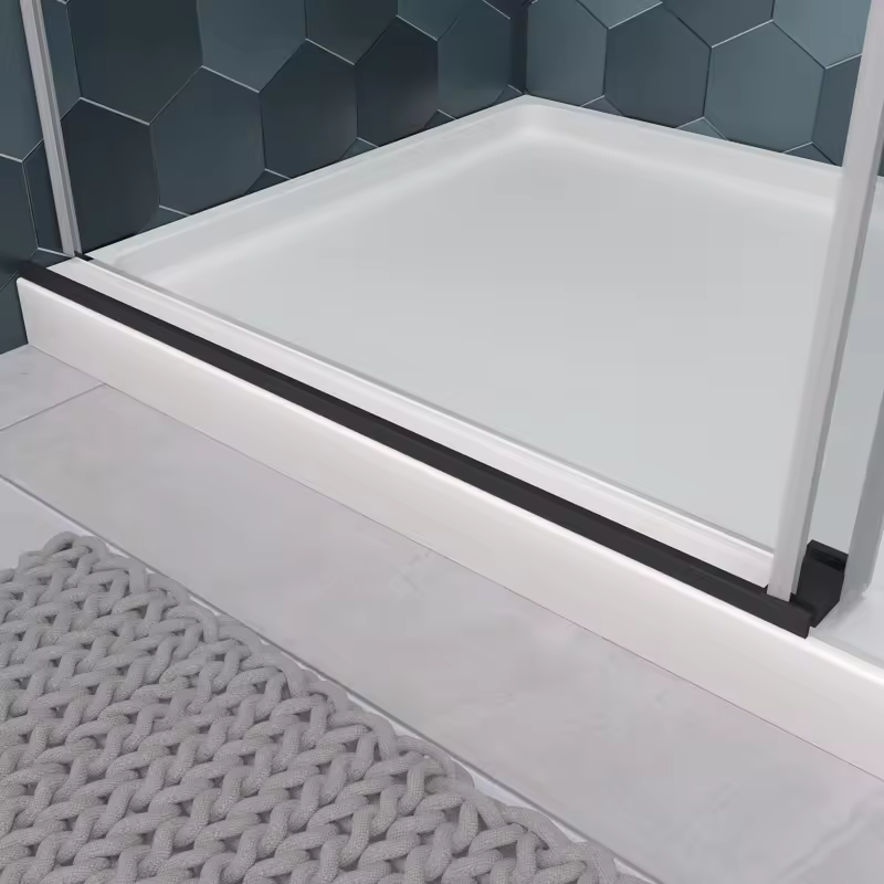 Porte de douche coulissante sans cadre en acier inoxydable JP0224