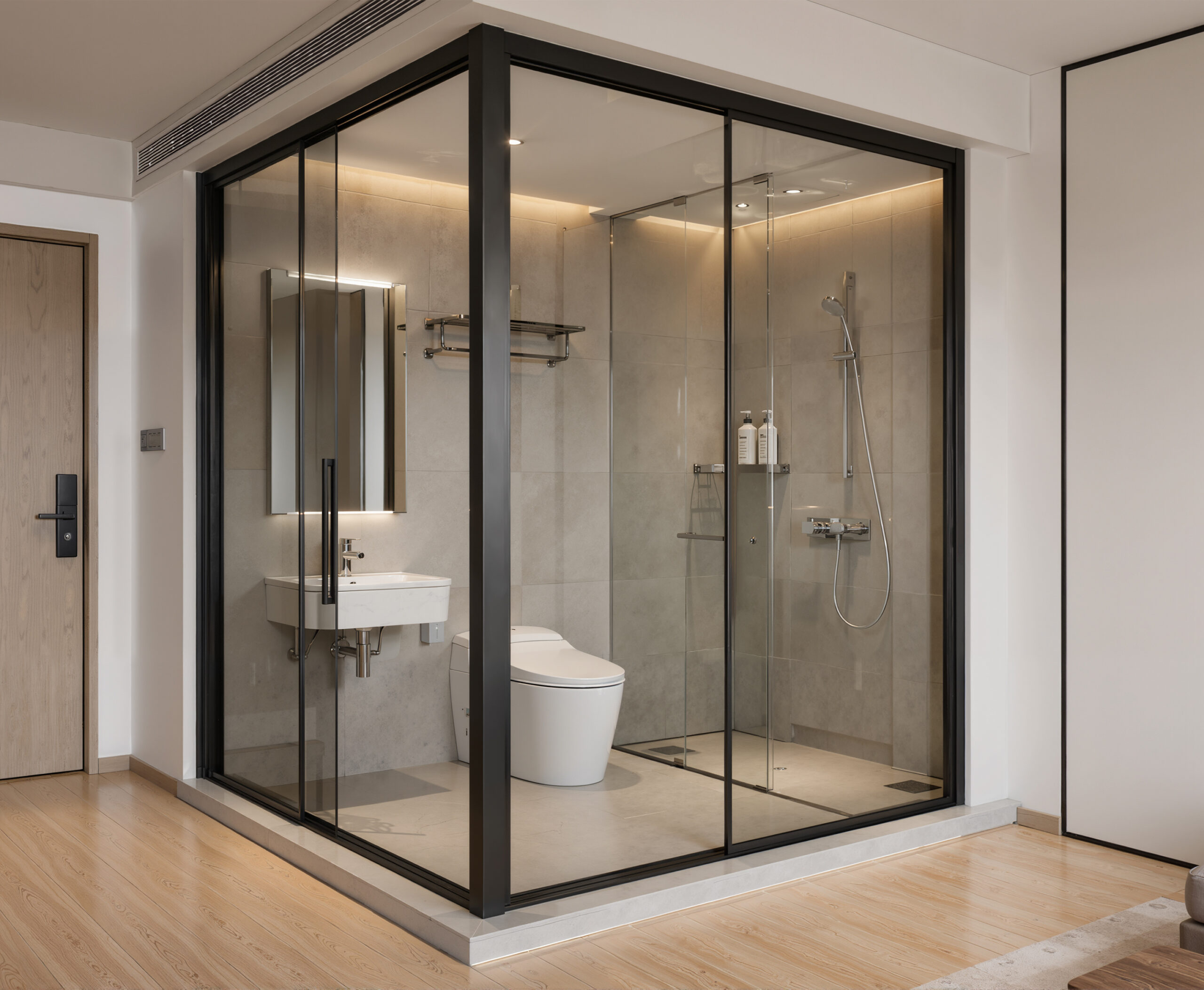 Modular shower pod prefabricated shower unit