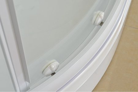 curved shower stall bottom